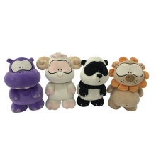 Peluche hippopotame mouton panda et lion